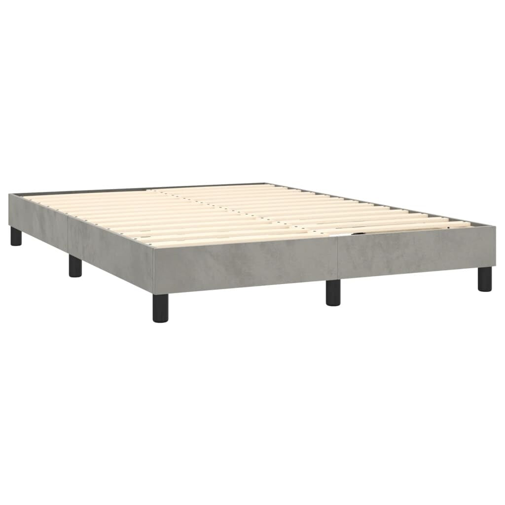 vidaXL Struttura Letto Box Spring Piattaforma Letto con Materasso per Camera da Letto Velluto