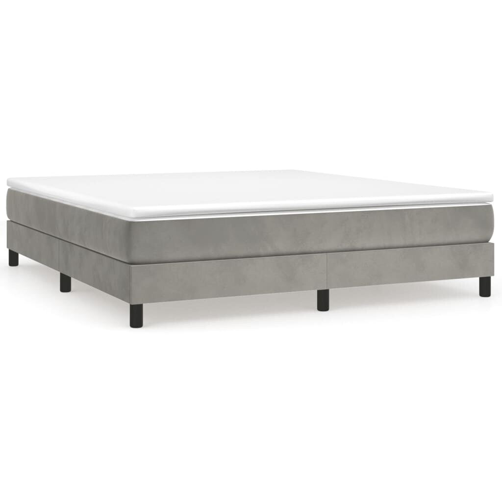 vidaXL Struttura Letto Box Spring Piattaforma Letto con Materasso per Camera da Letto Velluto
