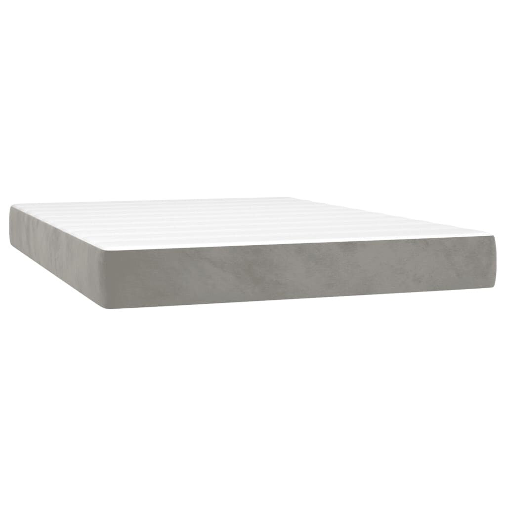 vidaXL Struttura Letto Box Spring Piattaforma Letto con Materasso per Camera da Letto Velluto