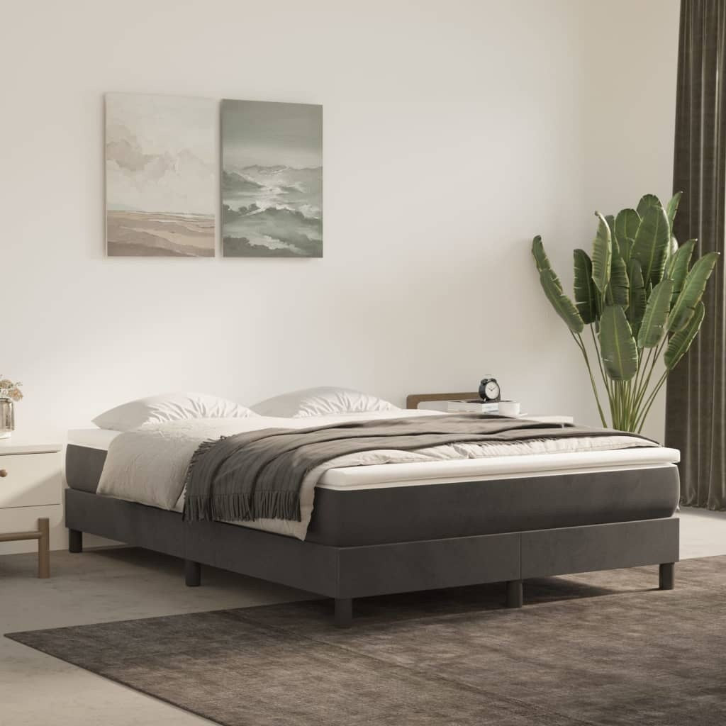 vidaXL Struttura Letto Box Spring Piattaforma Letto con Materasso per Camera da Letto Velluto