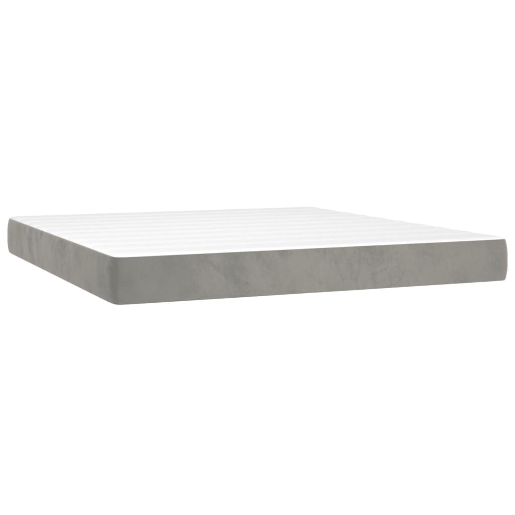 vidaXL Struttura Letto Box Spring Piattaforma Letto con Materasso per Camera da Letto Velluto