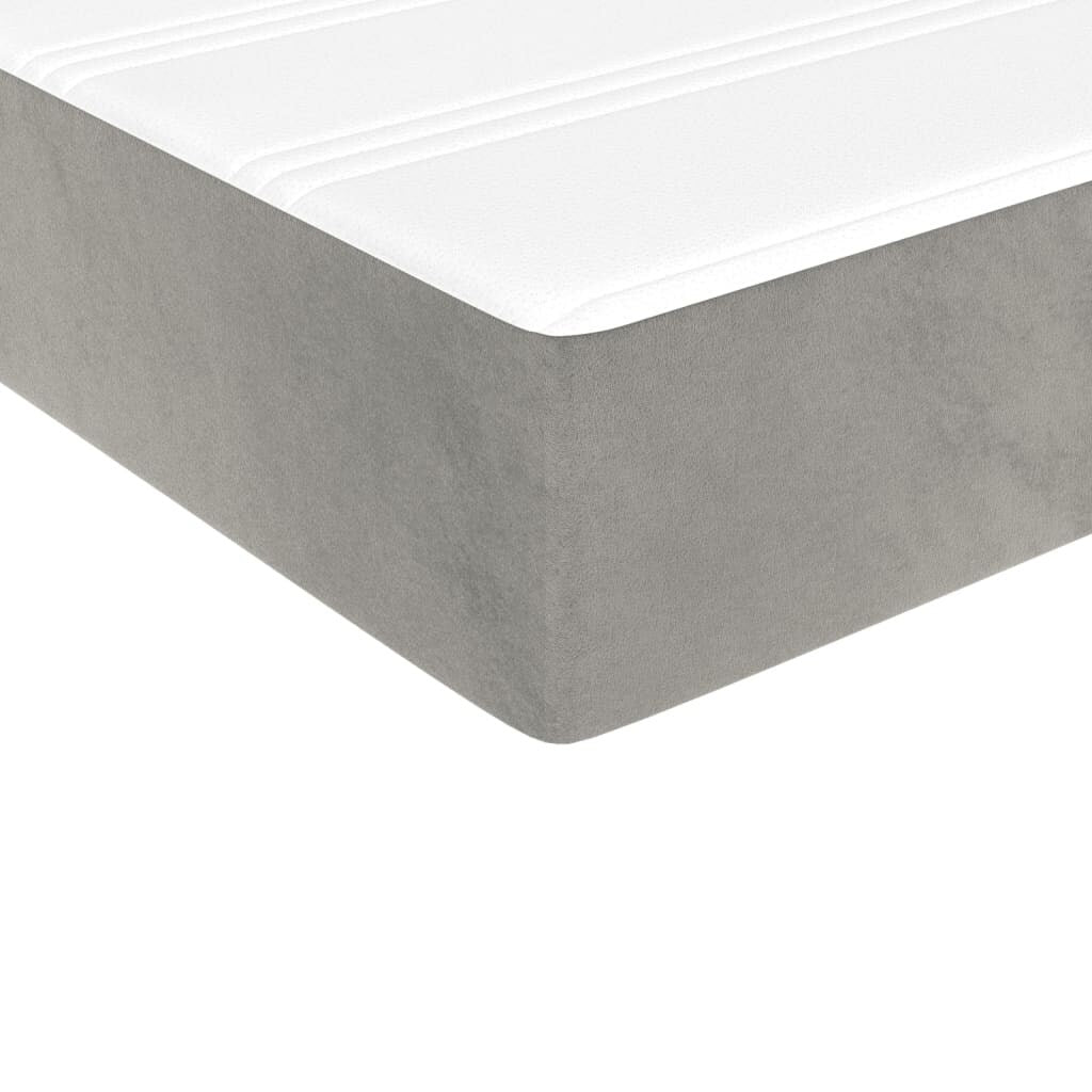 vidaXL Struttura Letto Box Spring Piattaforma Letto con Materasso per Camera da Letto Velluto