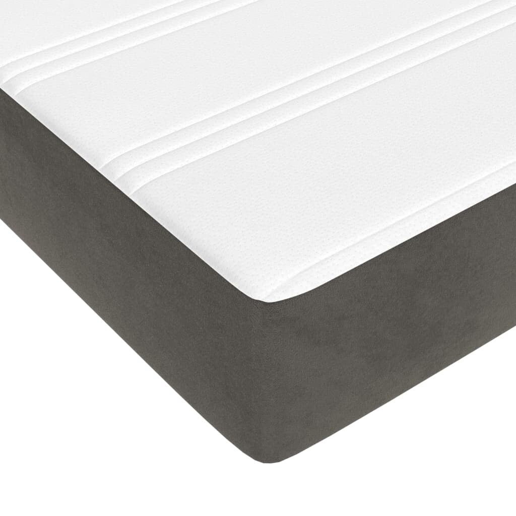 vidaXL Struttura Letto Box Spring Piattaforma Letto con Materasso per Camera da Letto Velluto