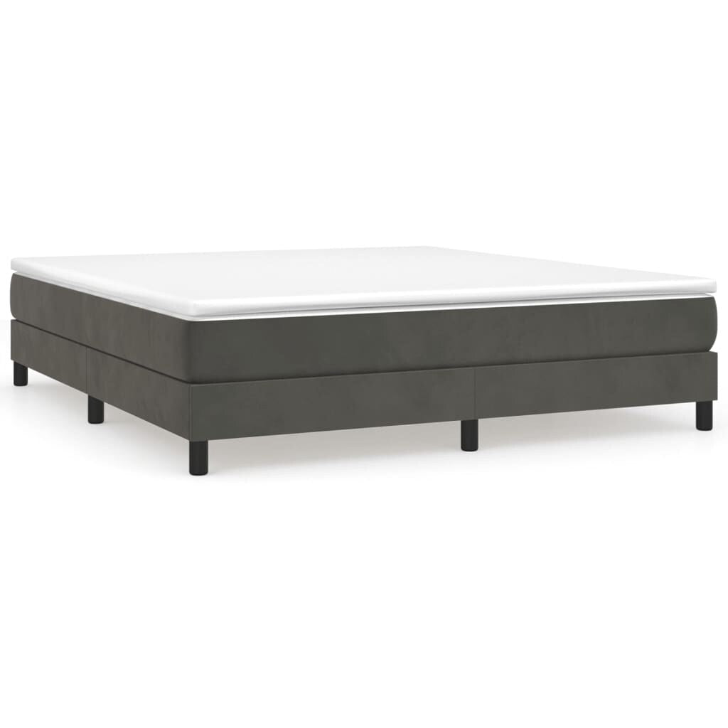 vidaXL Struttura Letto Box Spring Piattaforma Letto con Materasso per Camera da Letto Velluto