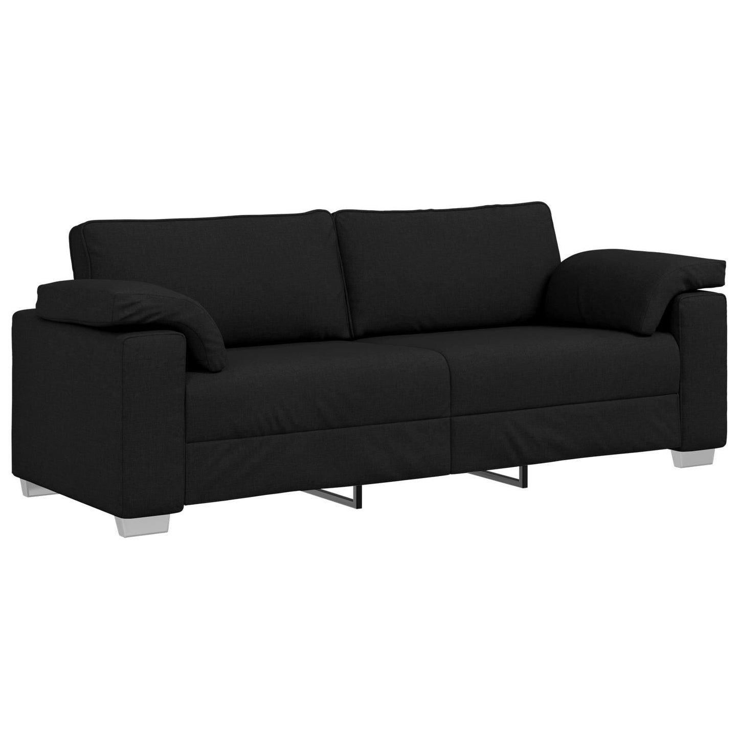 vidaXL Divano Nero/Grigio scuro in metallo - 86,2 x 30,3 x 32,3
