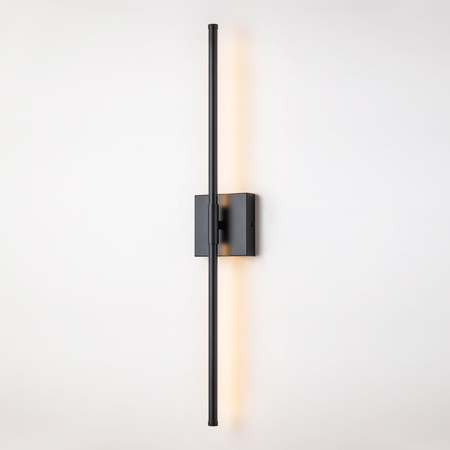 Applique da parete moderna a striscia lineare lunga nera/oro/nichel, dimmerabile, con luce LED per il bagno