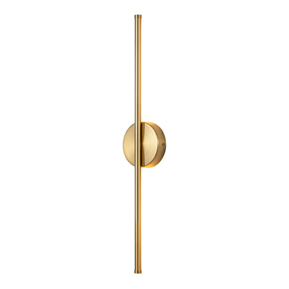 Applique da parete moderna a striscia lineare lunga nera/oro/nichel, dimmerabile, con luce LED per il bagno