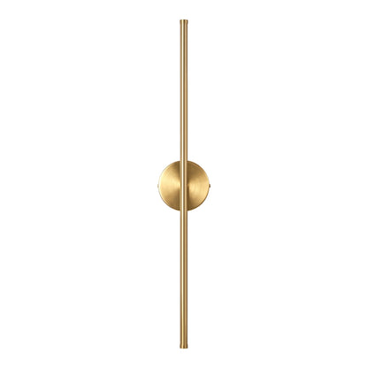 Applique da parete moderna a striscia lineare lunga nera/oro/nichel, dimmerabile, con luce LED per il bagno