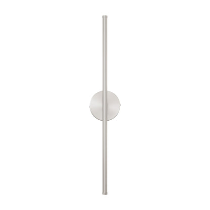 Applique da parete moderna a striscia lineare lunga nera/oro/nichel, dimmerabile, con luce LED per il bagno