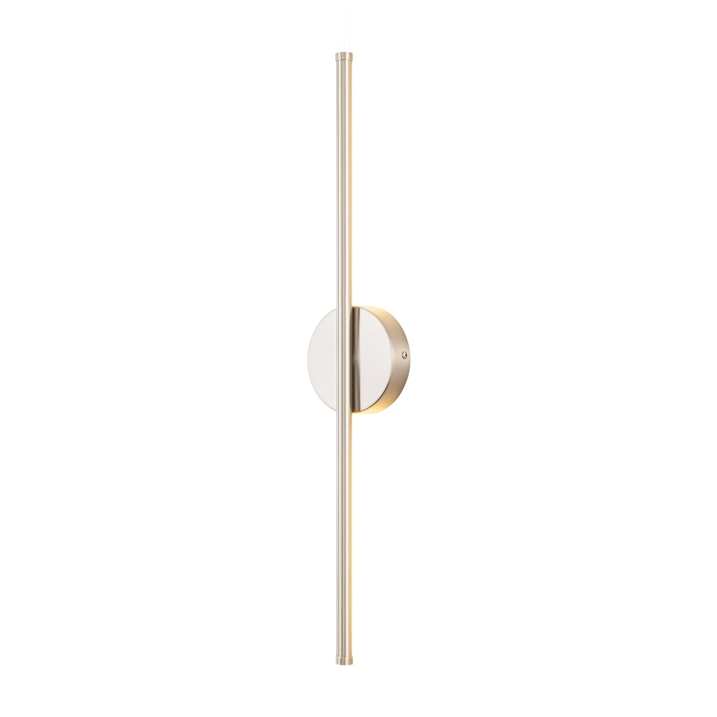 Applique da parete moderna a striscia lineare lunga nera/oro/nichel, dimmerabile, con luce LED per il bagno