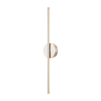 Applique da parete moderna a striscia lineare lunga nera/oro/nichel, dimmerabile, con luce LED per il bagno