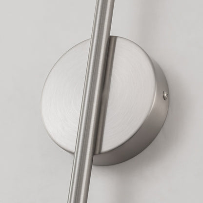 Applique da parete moderna a striscia lineare lunga nera/oro/nichel, dimmerabile, con luce LED per il bagno