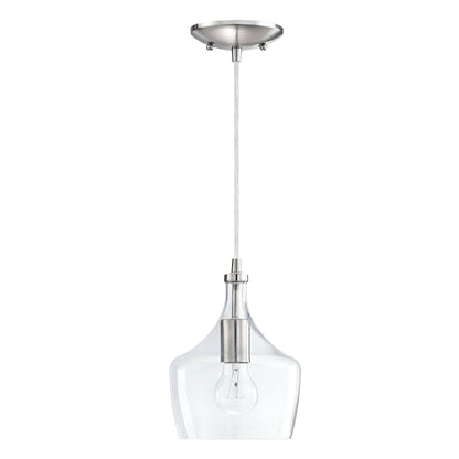 Lampadario a sospensione in vetro trasparente a forma di goccia per isola da cucina (è possibile scegliere tra 1 o 3 confezioni)