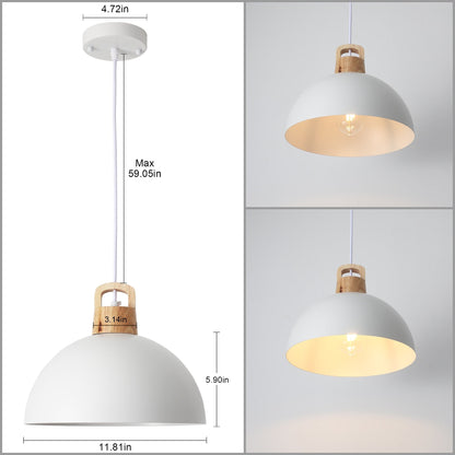 Lampada a sospensione moderna a 1 luce con interruttore a spina per isola cucina