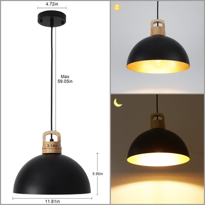 Lampada a sospensione moderna a 1 luce con interruttore a spina per isola cucina