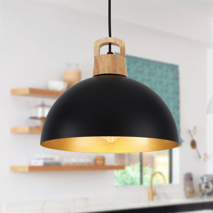 Lampada a sospensione moderna a 1 luce con interruttore a spina per isola cucina