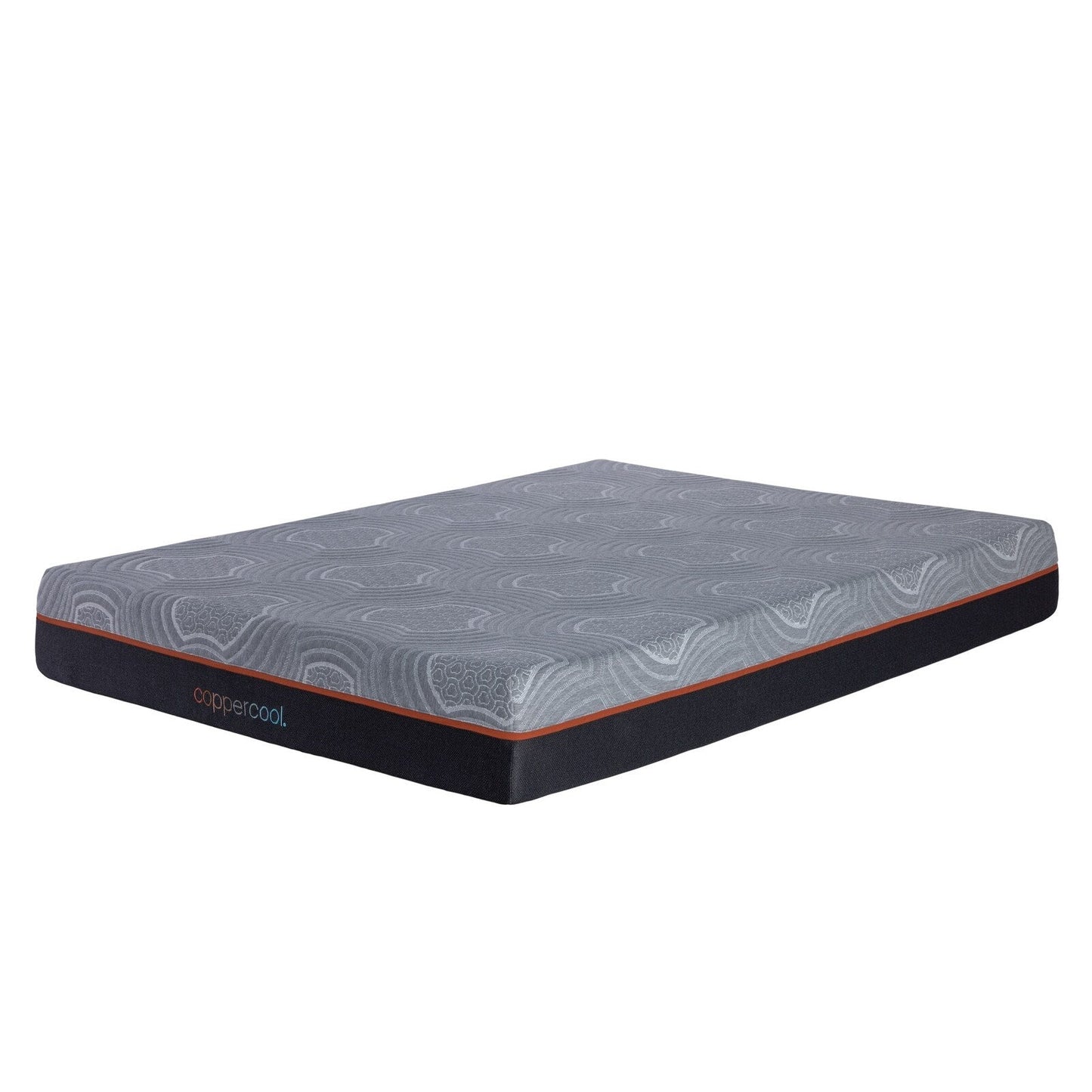 Materasso matrimoniale da 10 pollici in memory foam grigio carbone con infusione di gel