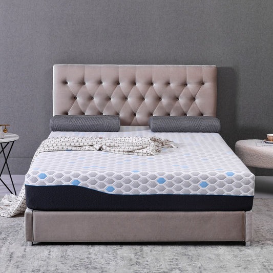 Materasso in memory foam da 10 pollici, materasso in una scatola, memory foam in gel con carbone di bambù infuso