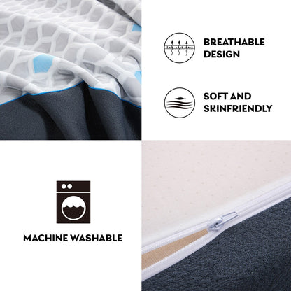 Materasso in memory foam da 10 pollici, materasso in una scatola, memory foam in gel con carbone di bambù infuso