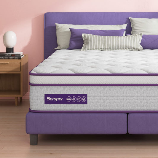 Materasso ibrido in memory foam da 10 pollici, materasso Euro Top in una scatola, materasso matrimoniale queen size