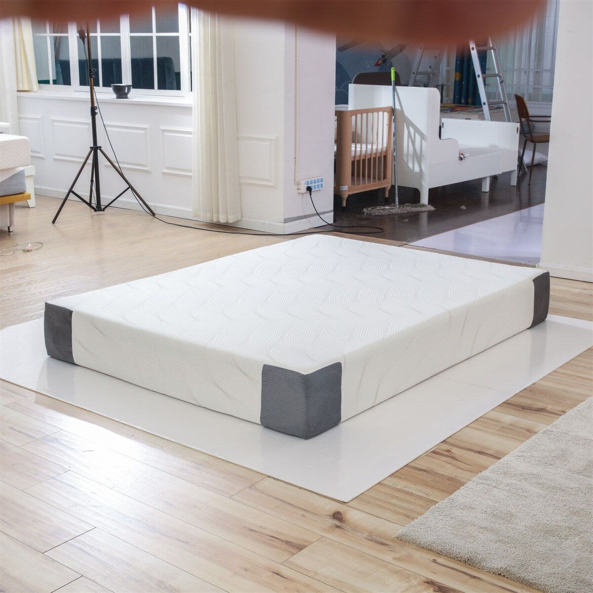 Materasso in memory foam da 10 pollici, misura singola, supporto sagomato per camera da letto