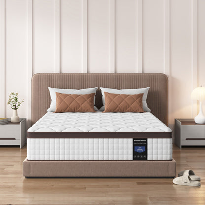 Materasso in memory foam ibrido 10 - Supporto medio-rigido con molle rinforzate per alleviare la pressione, certificato CertiPUR-US