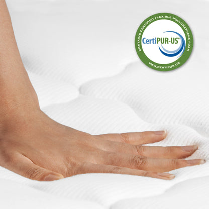 Materasso in memory foam ibrido 10 - Supporto medio-rigido con molle rinforzate per alleviare la pressione, certificato CertiPUR-US