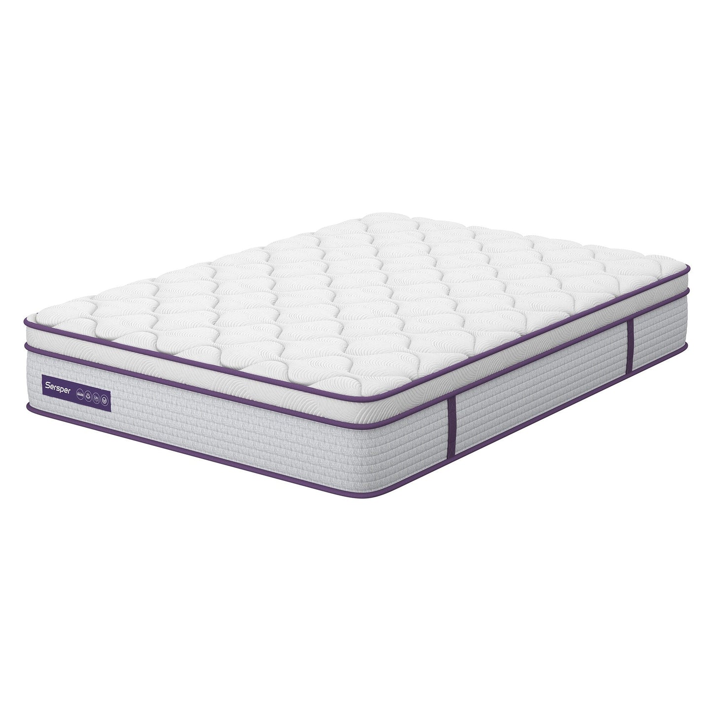 Materasso ibrido in memory foam da 10 pollici per letto singolo/matrimoniale/queen size, materasso Euro Top in una scatola