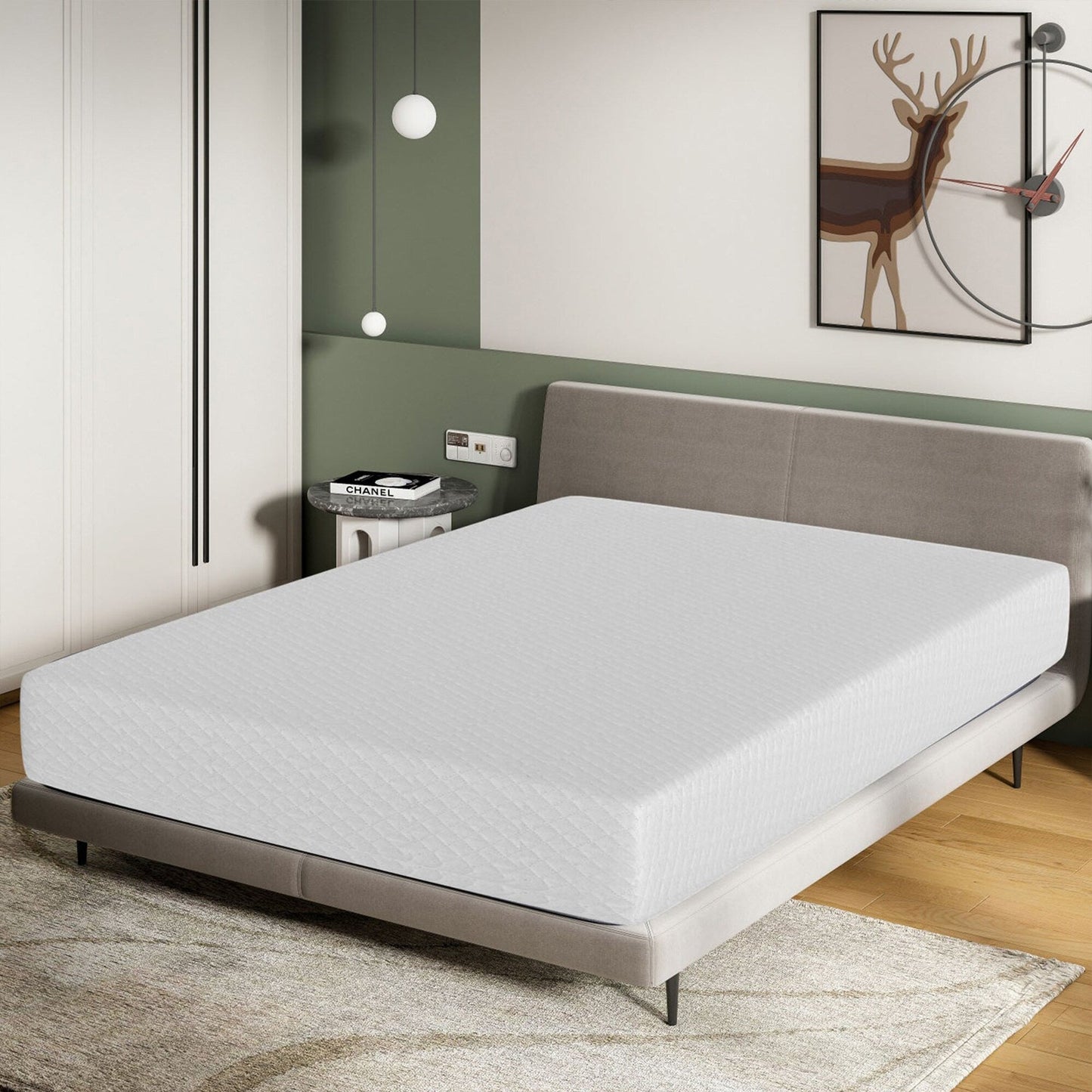 Materasso in memory foam con infusione di gel da 10 pollici