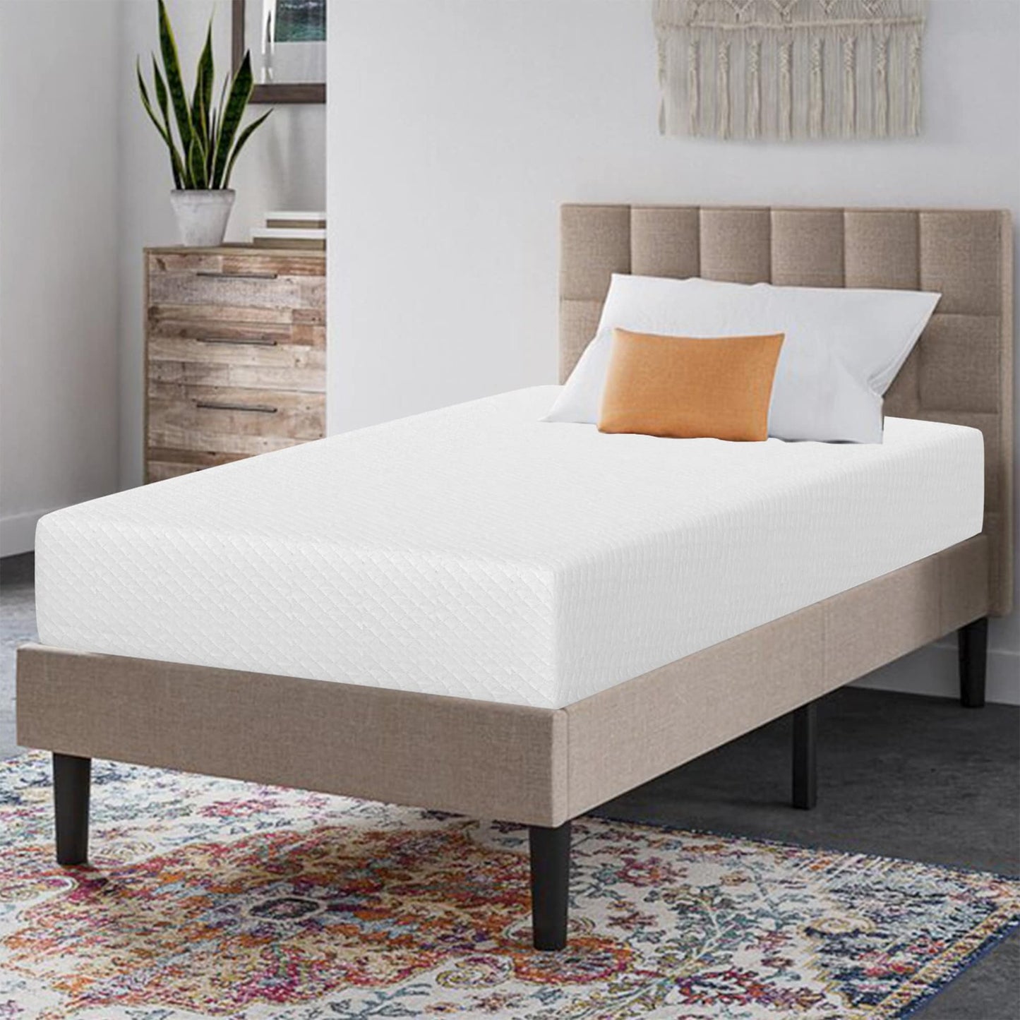 Materasso in memory foam con infusione di gel da 10 pollici