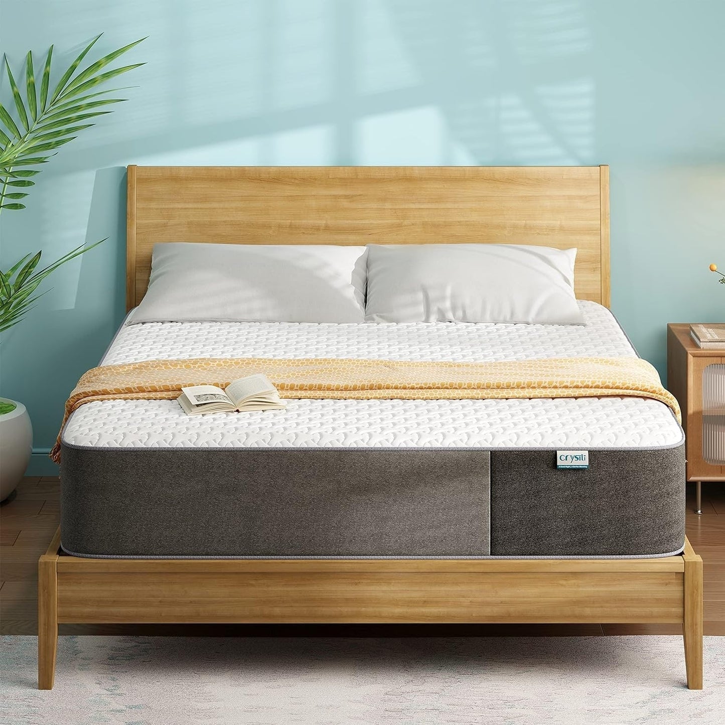 Materasso in memory foam da 10 pollici in una scatola