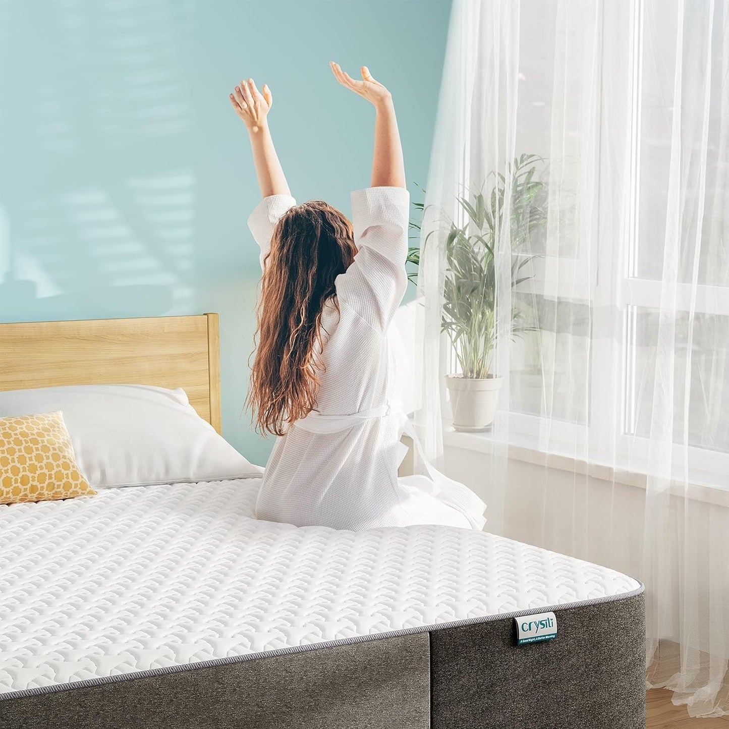 Materasso in memory foam da 10 pollici in una scatola