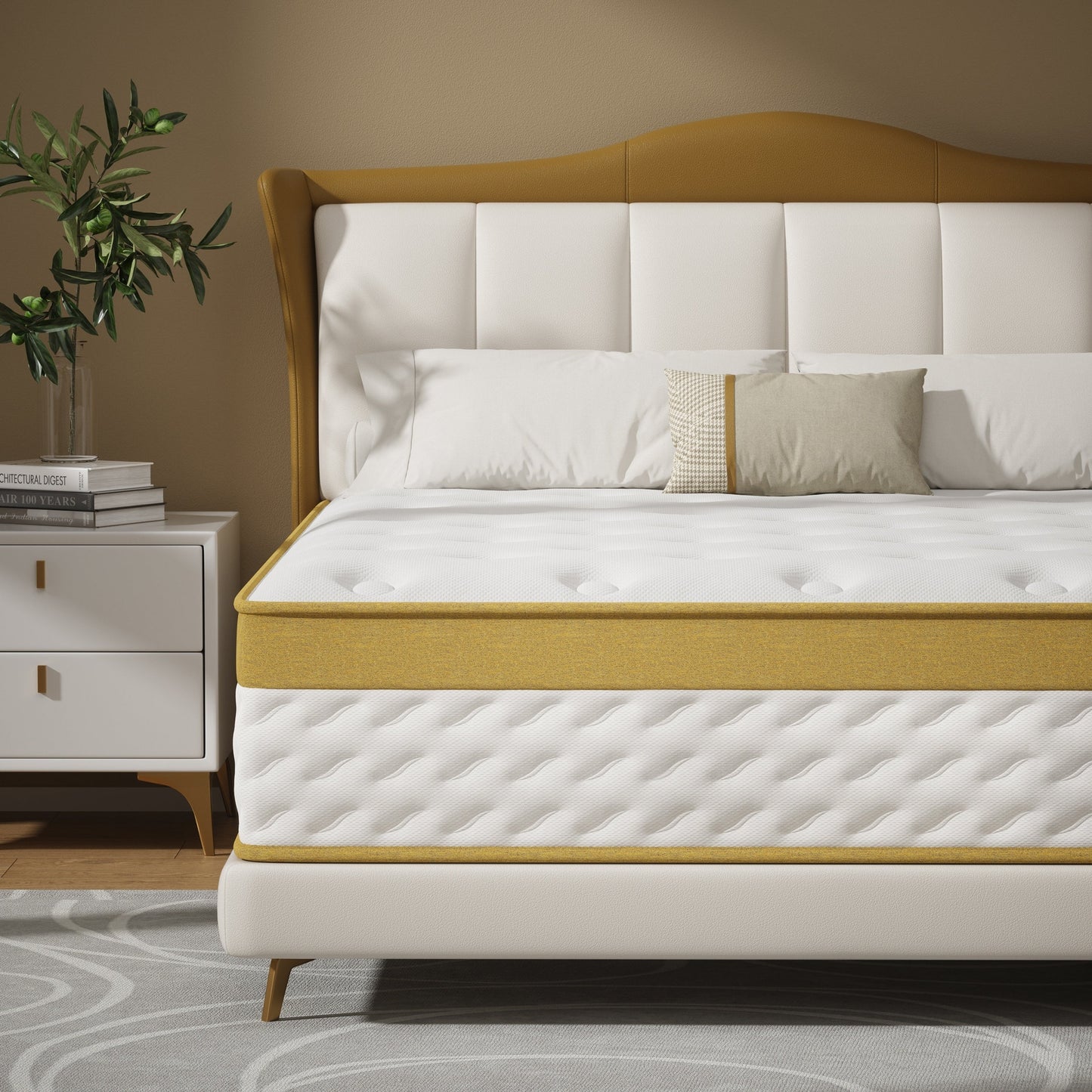 Materasso ibrido in memory foam e molle interne da 10 pollici