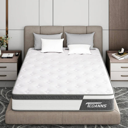 Materasso ibrido in memory foam e molle interne da 10 pollici