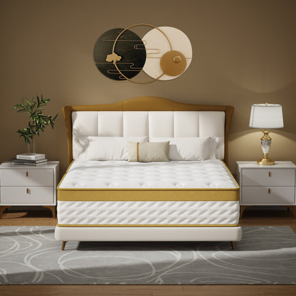 Materasso ibrido in memory foam e molle interne da 10 pollici