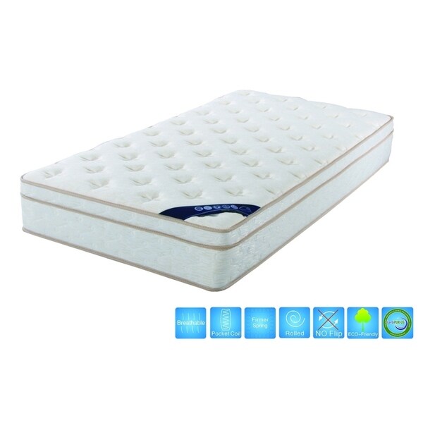 Materasso Queen Euro Top da 10,5'' con molle insacchettate