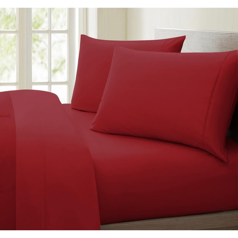 Set di lenzuola con tasche profonde in cotone a 1000 fili