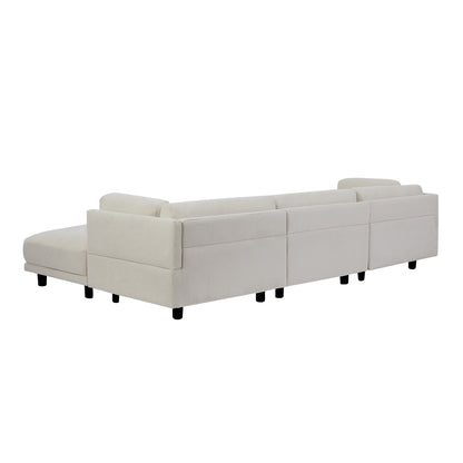 Divano a L in poliestere da 102,4'' con poggiapiedi reversibile