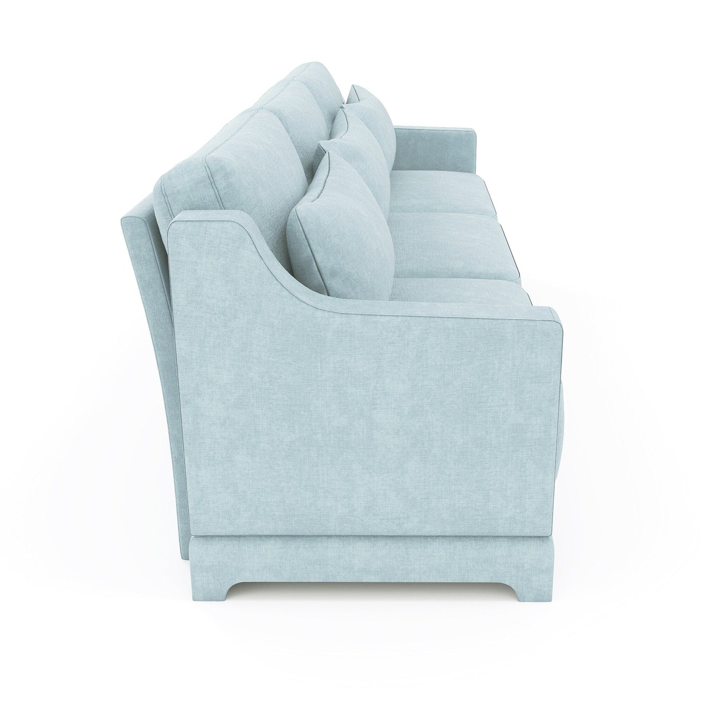 Divano 105.9 Chenille 4 posti con base ergonomica in legno, spugna ad alta resilienza per soggiorno