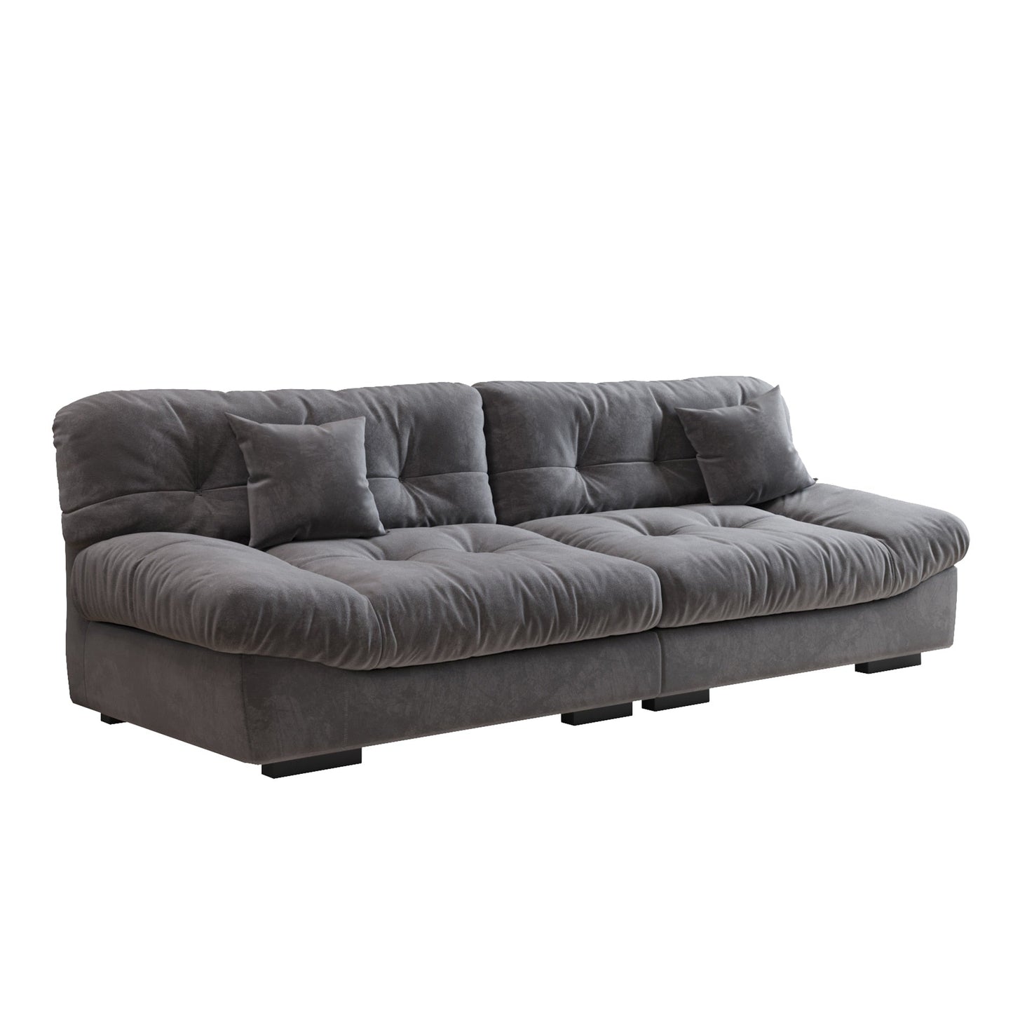 Divano a due posti Minimalism Cloud da 105'' con due cuscini
