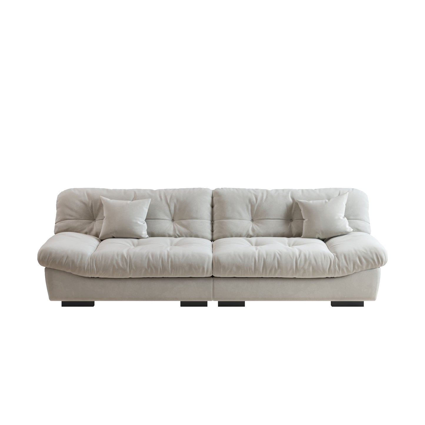 Divano a due posti Minimalism Cloud da 105'' con due cuscini