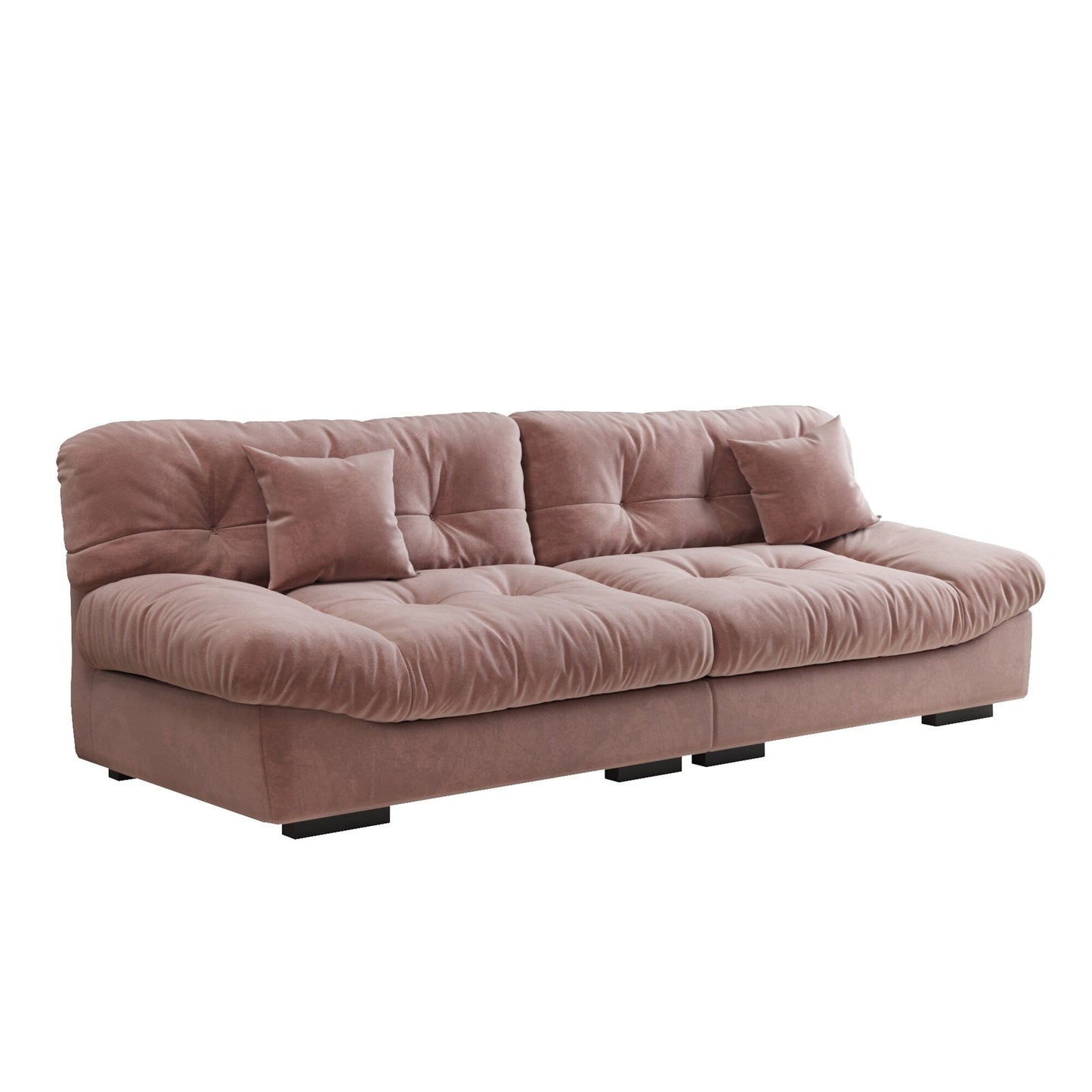 Divano a due posti Minimalism Cloud da 105'' con due cuscini