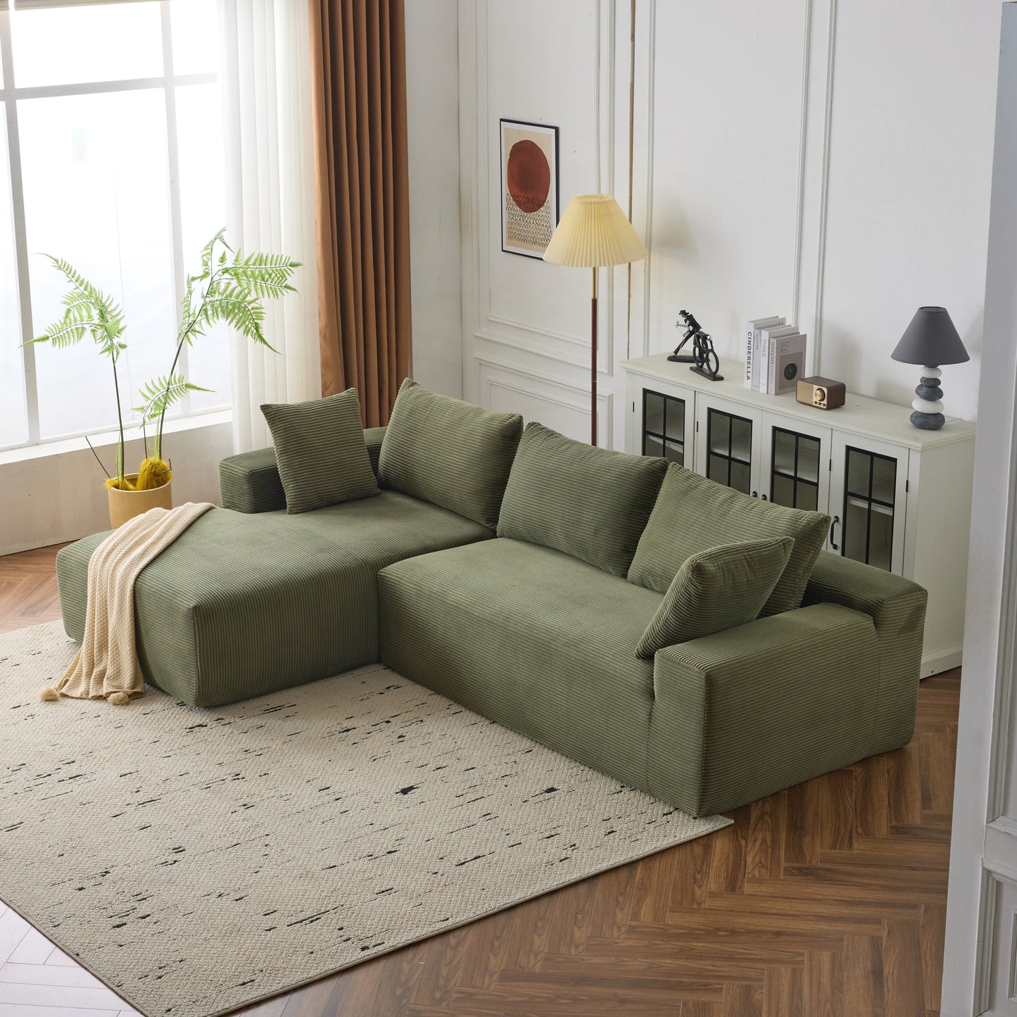 Divano modulare extra profondo 108X68 ​​pollici