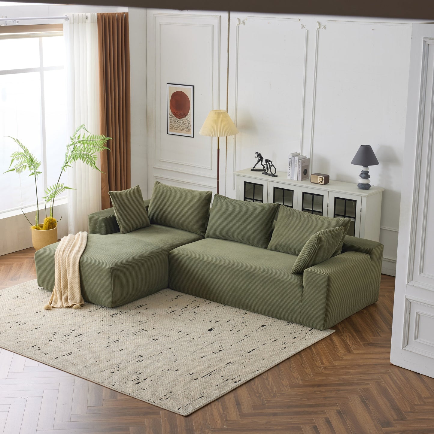 Divano modulare extra profondo 108X68 ​​pollici