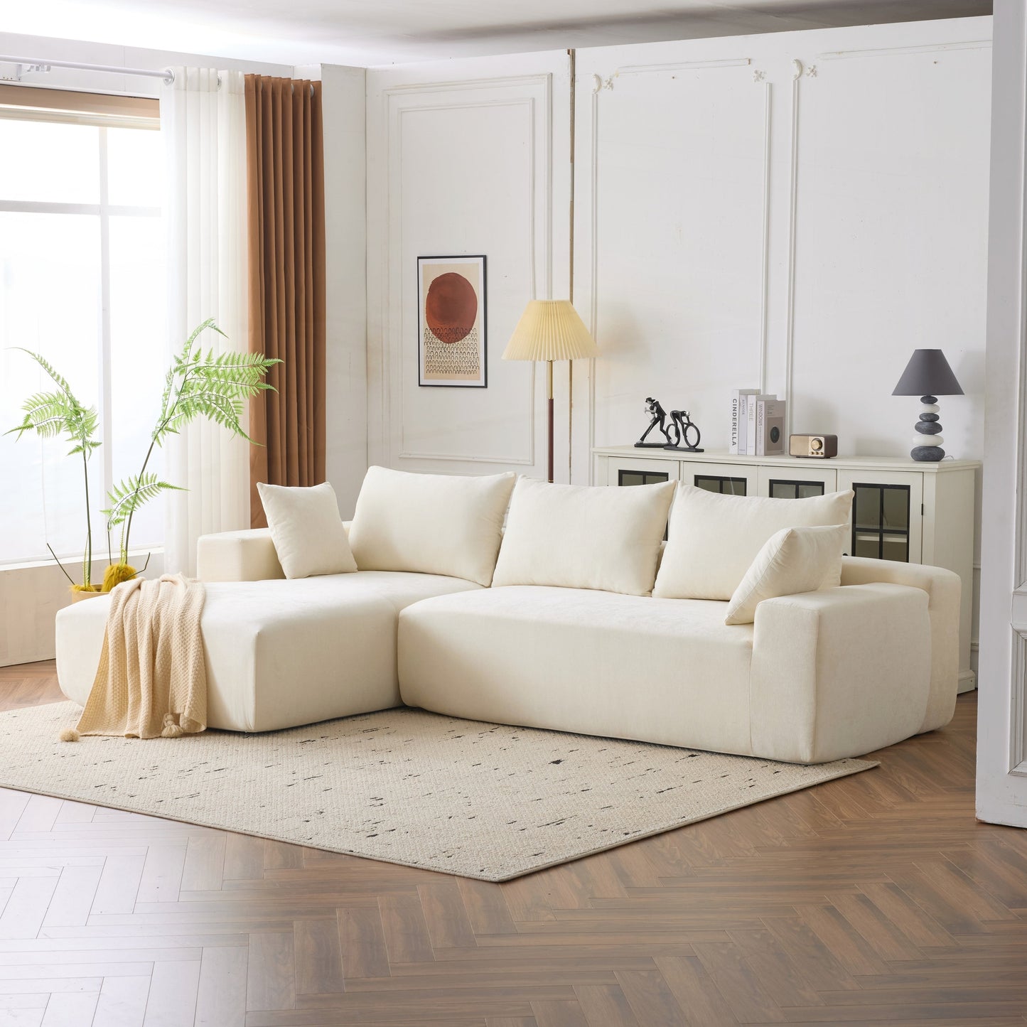 Divano modulare extra profondo 108X68 ​​pollici