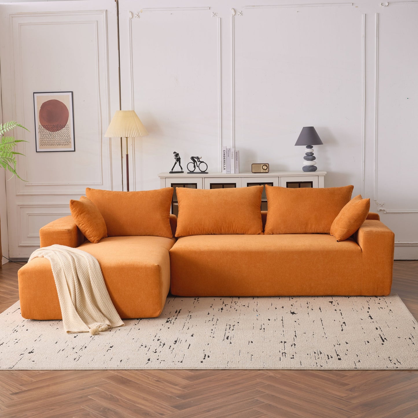 Divano modulare extra profondo 108X68 ​​pollici