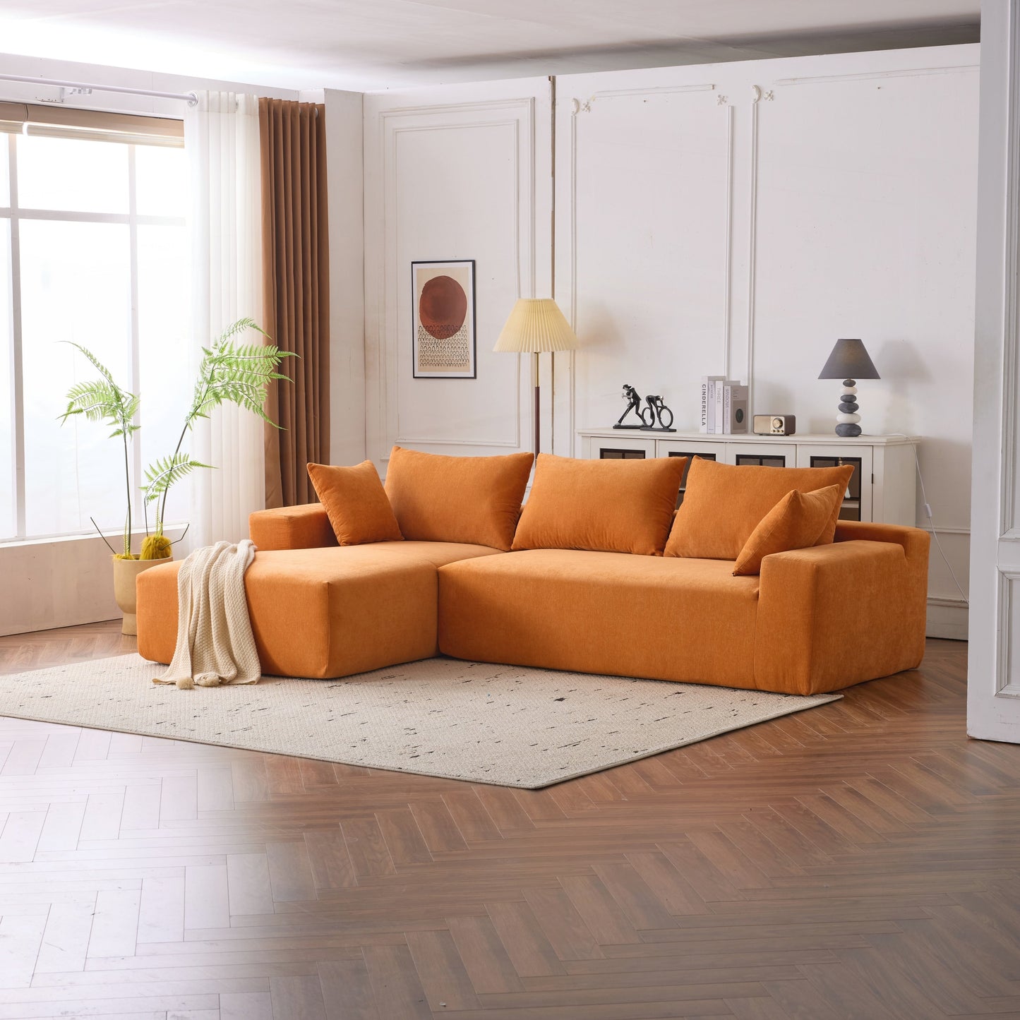 Divano modulare extra profondo 108X68 ​​pollici