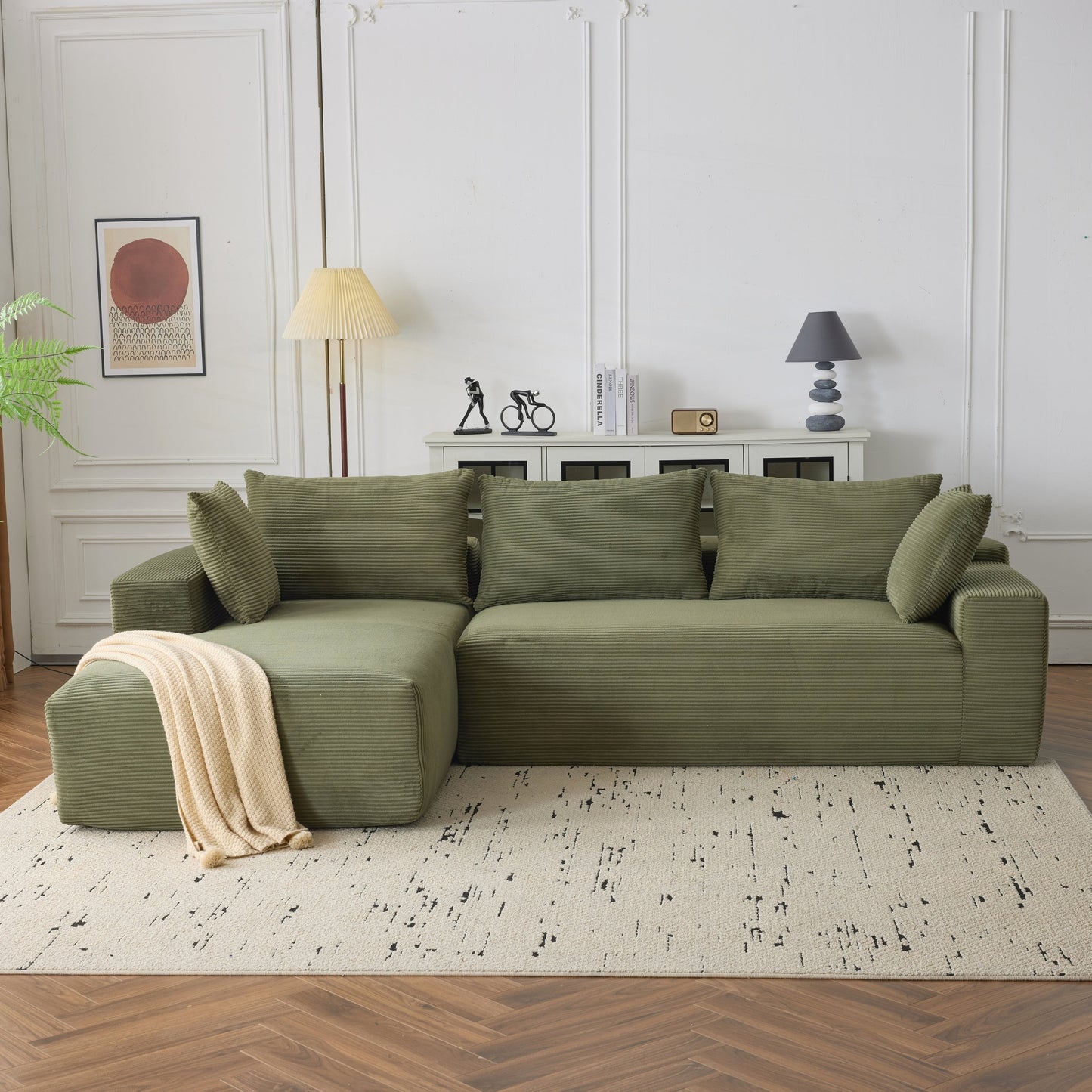 Divano modulare extra profondo 108X68 ​​pollici