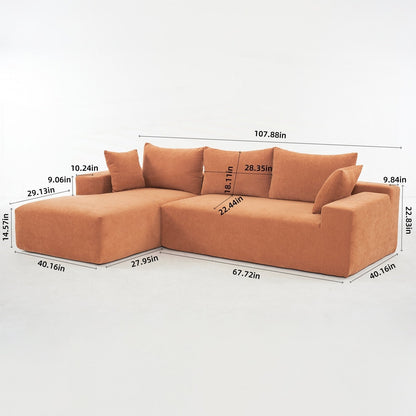 Divano modulare extra profondo 108X68 ​​pollici