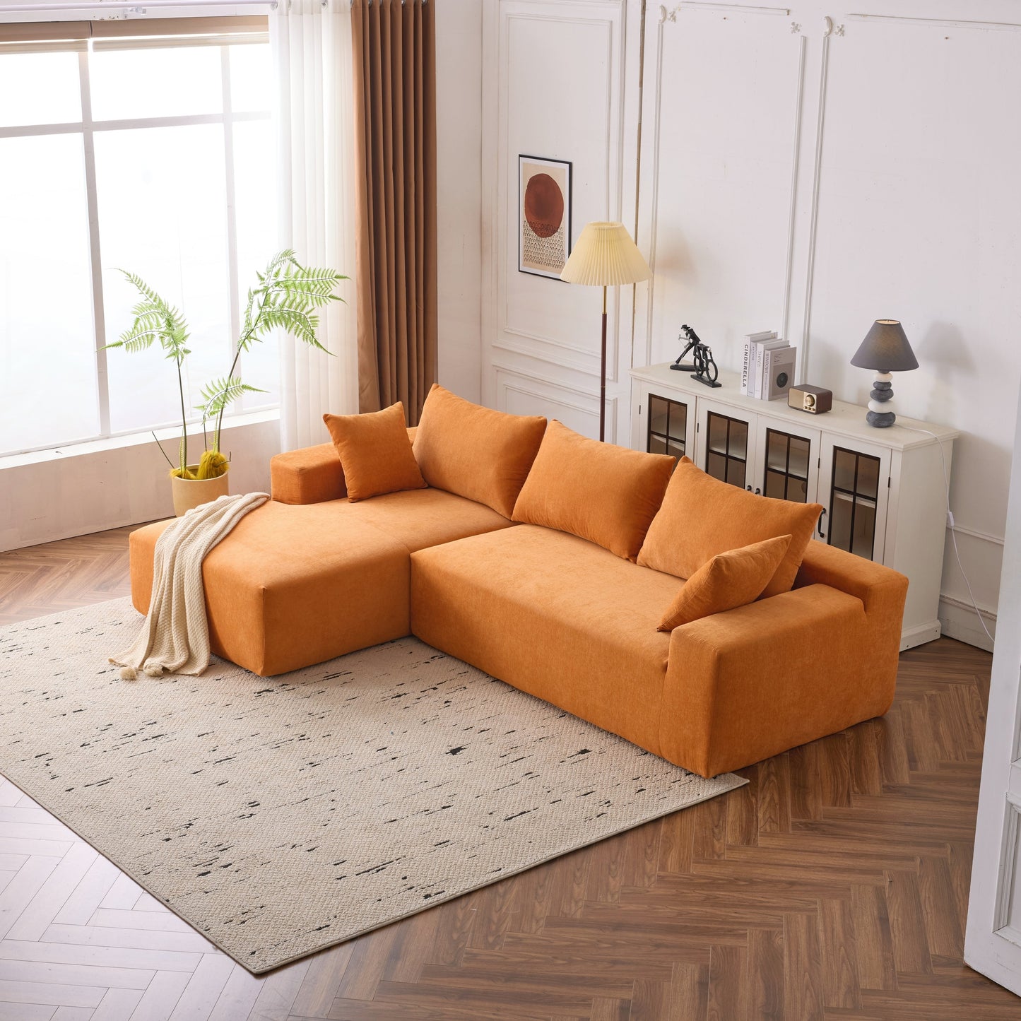 Divano modulare extra profondo 108X68 ​​pollici